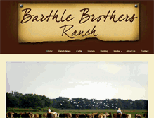 Tablet Screenshot of barthlebrothersranch.com